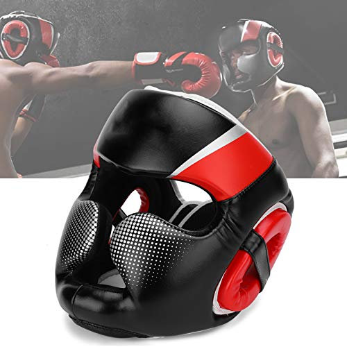 Vollgesichts-Boxkopfbedeckung, Boxhelm-Gesichtsschutz, Verdickter Sanda Fighting Muay Thai, Trainingshelm für Erwachsene, für MMA- und Kickbox-Auszubildende