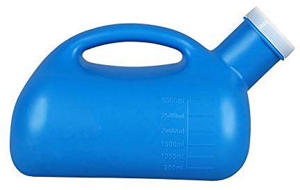 Botella de orina,urinarios portatiles, Urinario masculino portátil de 2000 ml, recolector de orina for hombres, inodoro de viaje