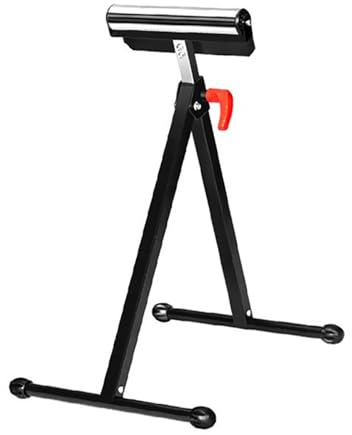 Folding Roller Stand, Heavy Duty Adjustable Height Support for Table Saw Outfeed and Woodworking, 198 LB Capacity