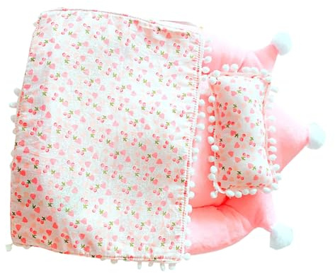 Puppenbettwäsche Set - Puppenmöbel Puppenzimmer Rollenspiele Kit | Dekorationspaket Spielzeug Sammlung, Finger spielen Schlaf Set mit Decke Kissen