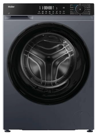 Haier X Series 5 Washing Machine, 13kg, Graphite & Black, A-20%, 1400 RPM