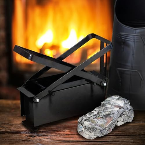 Fireplace Paper Briquette Log Maker - Recycle Waste Newspaper Magazine Press - Fireside Log Making Accessory - Paper Brick Maker - For open Fires Chimineas and firepits