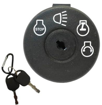 Interrupteur de démarrage avec clés Compatible avec Les pièces détachées for tondeuses autoportées OEM 725-1741 et 925-1741