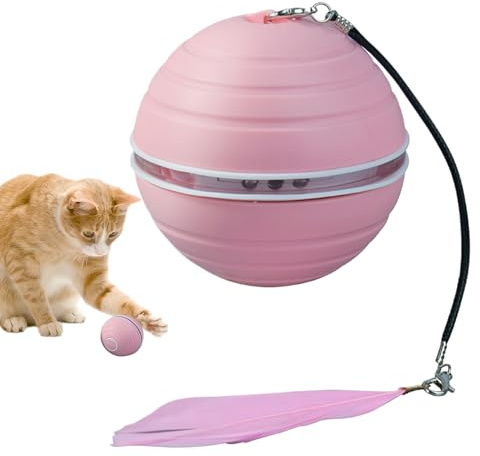 Katt leksaksboll - rullande automatiska kattunge-tillbehör, interaktiv kattboll leksak | för inomhus berikning fest festival valp födelsedag nyår