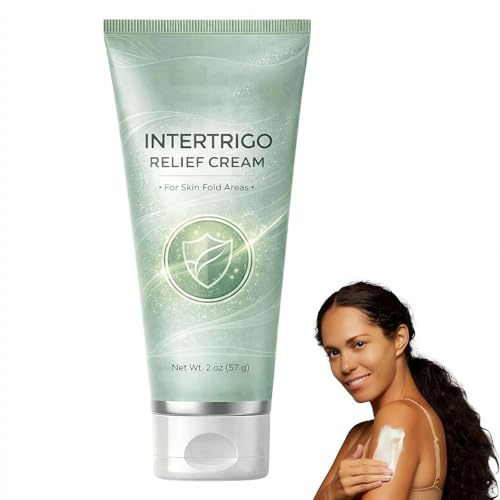 Intertrigo Cream, Skin Fold Care & Chafing Support Cream With Zinc Oxide & Undecylenic Acid, Helps Soothe Irritated Skin for Belly Fold & Chafing