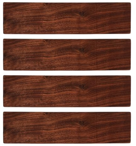 Baluue Tableros de Madera Roble Superficie Lisa y Decoración del Hogar Juego de 4 Tablero sin Terminar y Fácil Mantenimiento para Proyectos DIY