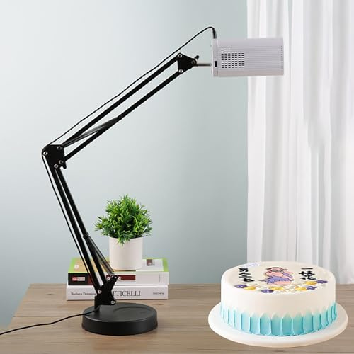 CHANGLKJ Proiettore da Disegno, Proiettore Artistico per Tracciamento con Supporto, Risoluzione 1920×1080 E Rotazione Completa a 360°, Supporta Connessioni Multiple, Adatto a Formati A4/A3/torte