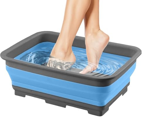 Vasca Lavapiedi per Piscina Secchio Pediluvio per Idromassaggio | Bacinella Pediluvio Ammollo E Lavaggio Utilizzabile in Spiaggia, Pesca, Lago, Laghetto, Giardino, Cortile e Prato