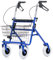 REHASHOP Rollator Vita - inkl. Korb, Tablett, Stockhalter und Pannensichere PU Bereifung