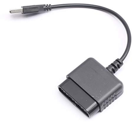 DEVMO USB Cable PS2 to PS3 Video Game Controller Adapter Converter Compatible with Sony PS2 PS3 PC Playstation 2 Playstation 3