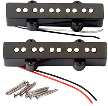 2Pcs Bass Pickups 5 Saiten für 5-Saitige Gitarre Gitarrenteile Und Zubehör Gmb08 Schwarz