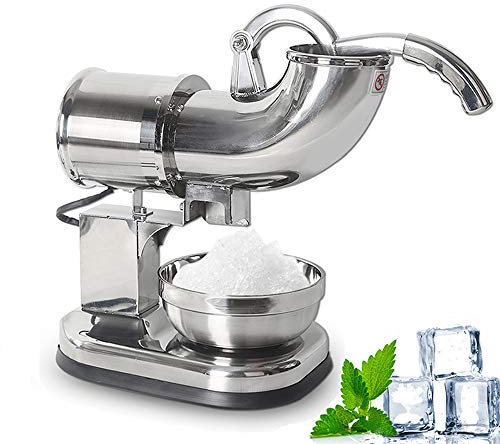 SSCYHT Electric Ice Crusher Dual Blades Ice Shaver Snow Cone Maker Machine 396Lbs/Hr Used To Make Cocktail Mojito Smoothie Granita, for Home And Bar Commercial