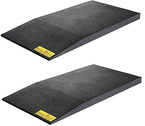 Set di 2 rampe in gomma per ponte sollevatore a forbice altezza 50 mm lunghezza 1000 mm rampa di carico