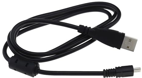 Create idea USB Camera Transfer Data Sync Charger Charging Cable Cord 1 Meter Compatible with Panasonic Lumix DMC-TZ60 and TZ61 Black