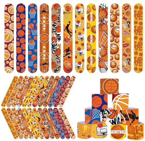 Mienocol 24 pulseras de baloncesto para fiestas, pulseras de baloncesto, pulseras de baloncesto para niños, deportes, fiesta temática, regalos de fiesta de cumpleaños, premios de aula