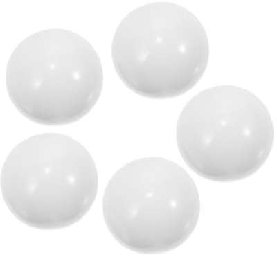 JOINPAYA Perline Rotanti per Roulette Bianco 5 Pezzi in Acrilico Rotonde Adatte a Ruote da 27-32 Pollici Migliorano Esperienza di Gioco