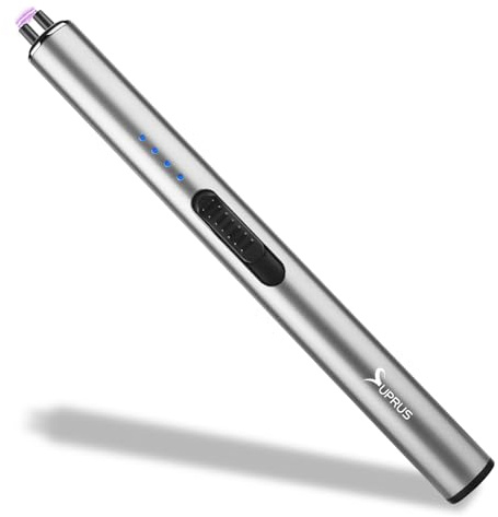 SUPRUS Accendino elettrico antivento senza fiamma USB-C Arc Ricaricabile Accendino con serratura di sicurezza