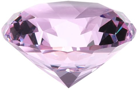 sourcing map Briefbeschwerer aus klarem Kristall, 60 mm, künstlicher Diamant, funkelnder Kristall, Schmuck, Schmucksteine, Briefbeschwerer, Dekoration für Geburtstag, Geschenk, Partys, Hochzeit,