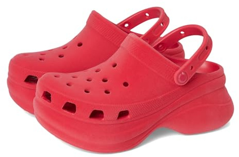 Crocs Zoccoli Bae classici da donna, scarpe con plateau per le donne, Velluto lampone, 37-38 EU