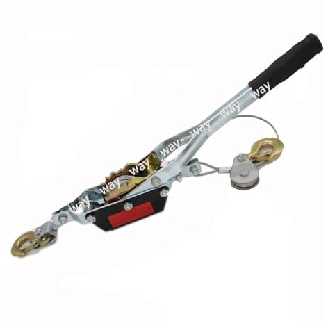 Handwinde, 2T-Haken-Kabelzieher, Anti-Umkehr-Bremsschnallen-Drahtspanner, Doppelhaken-Liner-Handwindenzieher für Gartenboot-Spot, für Autos, LKWs, Boote
