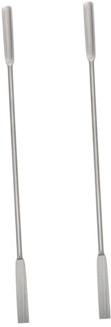VILLFUL Spatola Micro Spoon in Acciaio Inossidabile 304, Cucchiaio Micro Scoop Doppia Estremità 18 Cm, Set Da 2 Per Laboratorio Chimico e Biologico, Trasferimento e Miscelazione Campioni
