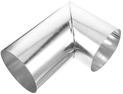 Toyvian 90 Degree Stove Chimney Flue Elbow Pipe for Camping Stove Venting 10cm Bent Chimney Flue Extension for Home Heating and Kitchen Ventilation