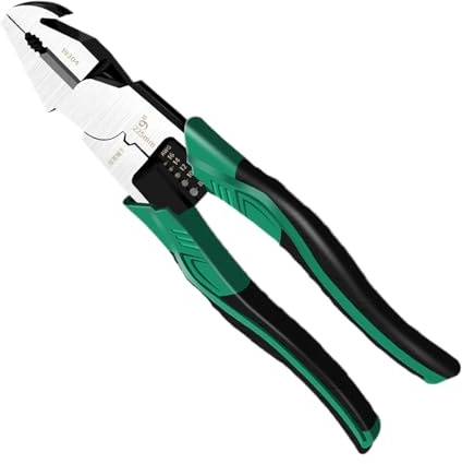 Tagliafili - Attrezzo multifunzionale per crimpare e spelare | Pinza crimpatrice - Per hobby, creazione gioielli, riparazione recinzioni, manutenzione casa, cablaggio