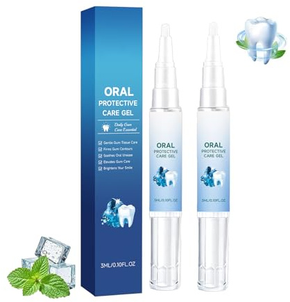 2PCS Gum Repair Gel, 2026 Upgrade Teeth Repair Gel, Gum Protect Repair Gel, Teeth Whitening Gel, Teeth Whitening Essence Pen for Deep Cleaning & Fresh Breath, Protect Gums & Oral Care