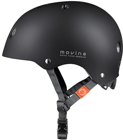 Movino Fahrradhelm Kinder und Jugendliche - Verstellbar - ABS+EPS und 11 Belüftungsöffnungen - Helm für Fahrrad, Inliner, Scooter und Skateboard - Element