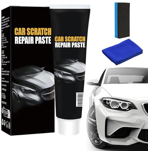 2026 Nuovo Cancellare Graffi Auto, Car Scratch Remover Wax, 3-en-1 Cancellare Graffi Auto Kit Lucidatura Cancellare Graffi Anti Graffi,120ml