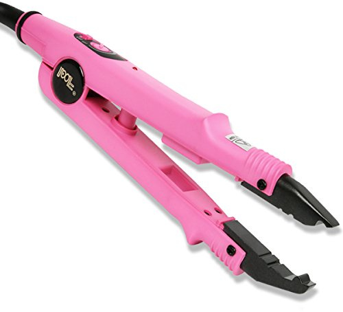 HAUSPROFI Profi Wärmezange Haar Extensions Iron für Haarverlängerung (Rosa)