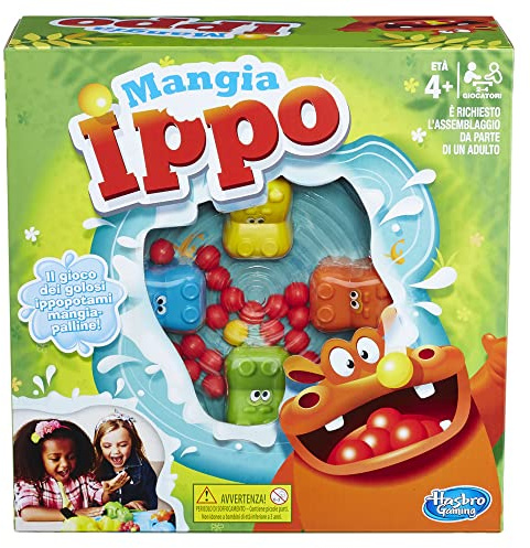 Hasbro Gaming Manger Hippo Jeu dans La Boîte, Multicolore