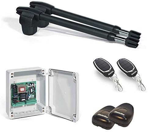 Kit completo Automatismo Motore Motorline per Porte Battenti a 2 Ante - Lince 600-230V / per Porte a 2 Ante fino a 4 Metri Ogni Lama