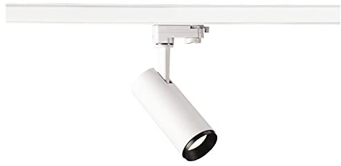 SLV 3 Phasen System Leuchte NUMINOS® PHASE S/LED 3-Phasen-Strahler, Spot, Decken-Strahler, Decken-Leuchte, Schienensystem, Innen-Beleuchtung / 4000K 10.42W 1100lm weiß dimmbar 36Grad