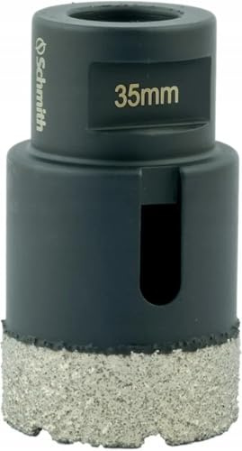 Schmith - Scie Cloche Diamant 35mm avec Filetage M14 - Foret Diamanté pour Perçage à Sec - Scie Cloche Carrelage - pour Carrelage, Granit, Marbre, Pierre, Béton, Céramique