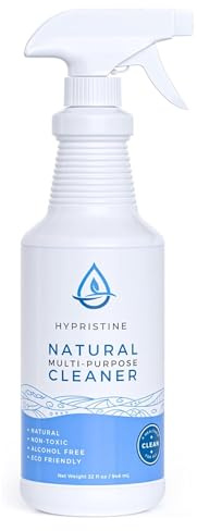 HYPRISTINE PURE Hypochlorous Acid Spray, Multi-Purpose Cleaner, Superior Shelf Life, 0% Bleach, 0% Alcohol, Food Contact Safe, Eliminate Non-Living Allergens, Remove Pet Odor, Clean Any Surface