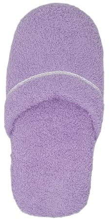 INGROSSO MERCERIE LCF Ciabatte Donna Spugna 100% Cotone, antisudore, lavabili, leggere, traspiranti, produzione artigianale italiana, misura 36/39. (LILLA)
