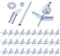 Swpeet Juego de 120 pernos de palanca de 1/8 pulgadas y tuerca de mariposa con tuercas hexagonales, arandelas, kit surtido de pernos de palanca, anclajes de mariposa para colgar artículos pesados en