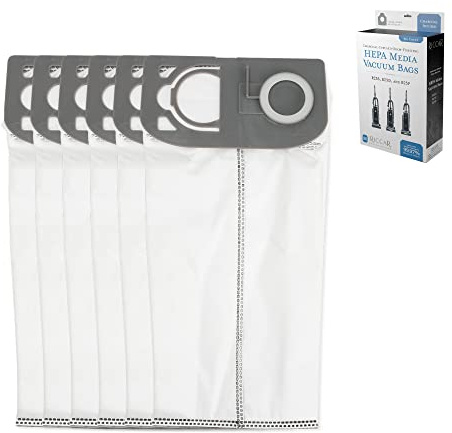 Riccar R25 Series HEPA Vacuum Cleaner Bags, Charcoal-Infused Gray, Six Bags Included, R25HC-6