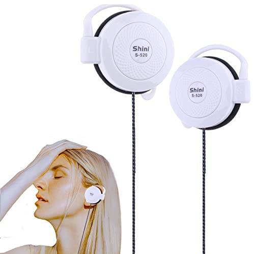 Cuffie con clip per orecchie cablate – 3,5 mm tipo gancio auricolare stereo sport auricolari | Running Esercizio Allenamento Palestra Auricolari per la maggior parte dei telefoni cellulari MP4