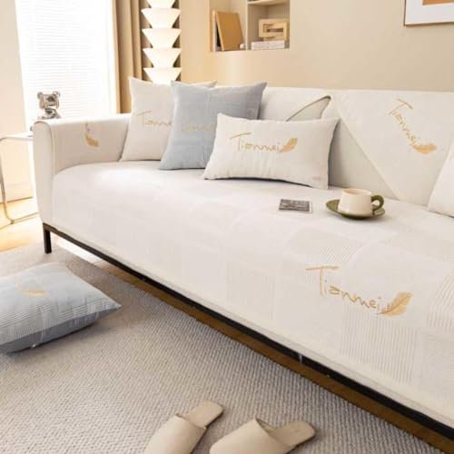 HLTQL Sofabezug 1 2 3 4 Sitzer Sofaschoner rutschfest Couchbezug L Form Waschbarer Dekor Perim Sofa Decken Sofaschutz Katze Hund Decke Doppelseitiger Gesteppter,#2-70x180cm