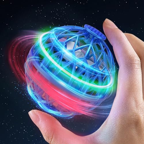 OBEST Hoverball Fliegender Ball 2024, Magic Spinner Boomerang Ball, Cooles Fliegendes Spielzeug, Mini Drohne für Kinder, Flying Ball mit LED Licht, Geschenk für Jungen und Mädchen