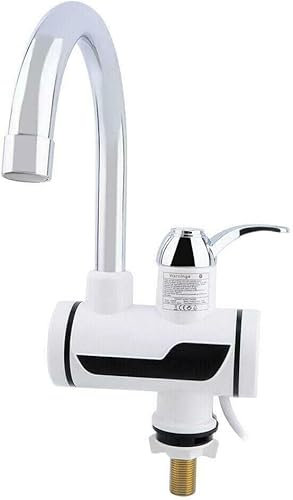 Instant Hot Water Faucet, 360° Rotating Electric Heater Faucet, Fast Hot Water Tap with LED Display for Bathroom Kitchen