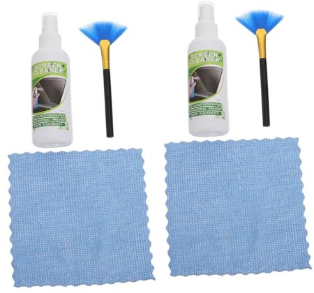 Housoutil Vinyl Record Cleaning Kit Cd Cleaning Brush and Wiping Cloth, 6pcs Set (2 Kits) for Audio Enthusiasts, Anti-static Turntable Cleaner Suitable for Vinyl and Cd Maintenance
