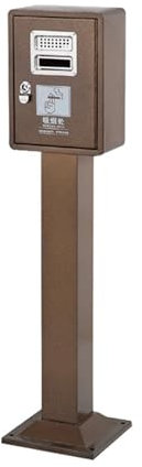 ZXFIYTBH Outdoor-Aschenbecher für Zigaretten Aschesäule Aschenbecher Edelstahl Vertikale Außenrauchlöschsäule Rauchersäule Mülleimer Zigarettenkippensäule Zigarettenentsorger (Color : B)