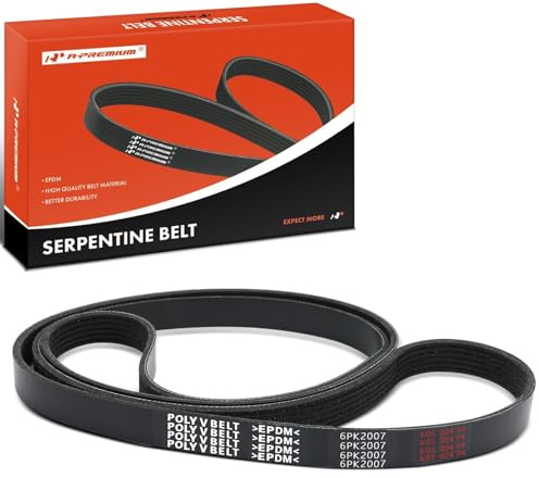 A-Premium 78.9 Inch Serpentine Belt Compatible with Jeep, Hyundai, Kia, Chevrolet, Mercedes-Benz, Dodge, Chrysler & GMC Cars - Wrangler 1995 1997-2002, Cherokee, Compass, Sonata, Santa Fe, Optima