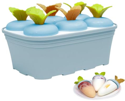 Moldes pequeños para paletas – Moldes multiusos para niños para paletas de helado, moldes para paletas de helado, molde de barra de helado de fácil liberación para tiendas en el hogar