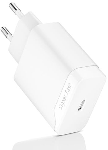 Prise Chargeur Rapide Type C 25W Compatible avec Samsung Galaxy A16 A15 A17 A25 A26 A35 A36 A54 A55 A56 A06 5G, S25 S24 S23 S22 A22 S21 S20 FE Embout Secteur Téléphone Portable Adaptateur Bloc USB-C