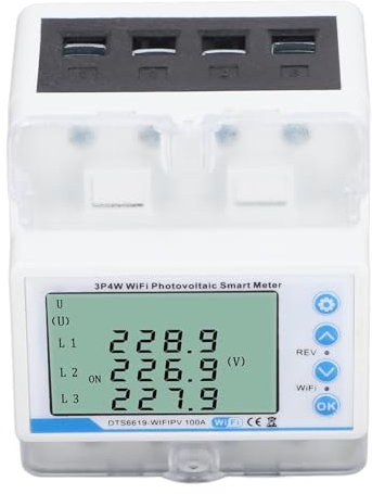 Smart Strom Energie Verbrauch Watt Monitor Zähler Unterbrecher Schalter 60-300V 100A Spannungs Schutz Auto Recover Kosten Rechner