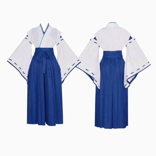 COSDREAMER Conjunto de kimono para mujer, geisha, japonés, Yukata con volantes